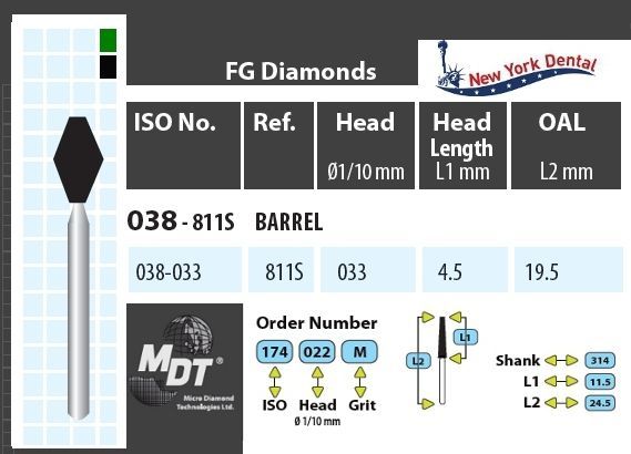 MDT Gyémánt Fúró Hordó 039-033XC