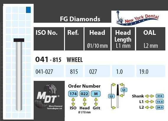 MDT Gyémánt Fúró Korong 041-027M