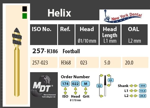 MDT Gold Helix Turbina spirál gyémánt aranyozott szárral, rügy H257-023XC