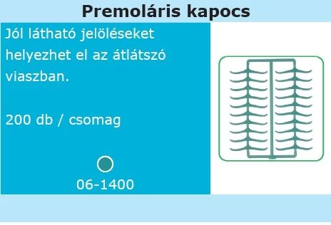 Surface Viasz - Premoláris kapocs (200 db)