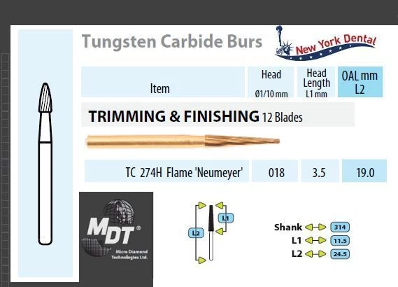 MDT FG Karbidfúró Láng TC 274H