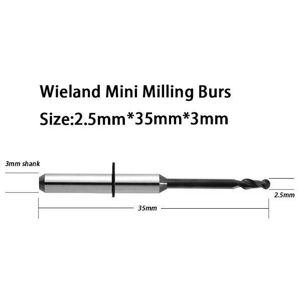ZircoMill Wieland Mini Frézer 2,5 mm