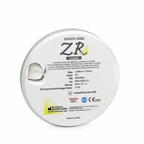 Shofu Disk ZR Lucent 98x14 mm, B1