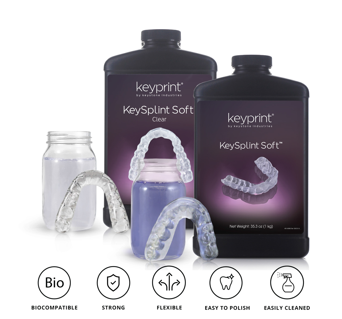 Keystone KeySplint Soft 3D folyadék - Világos ibolya