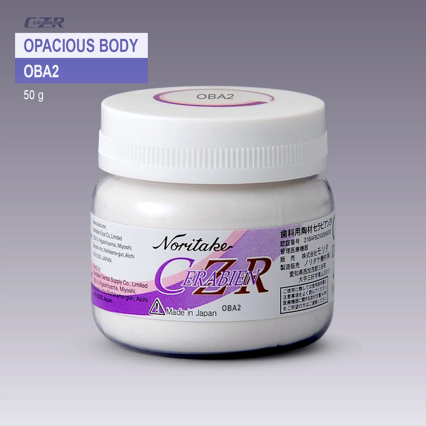 Noritake CZR Opacious Body A2 (50g) - cirkonkerámia opákdentin por