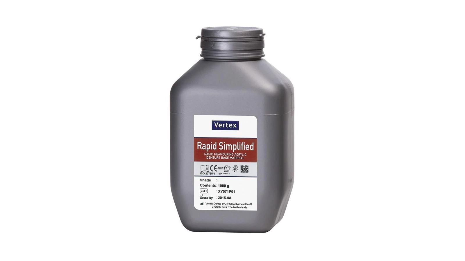 Vertex Rapid Simplified normál polimerizátum akrilát por 8 1000 g