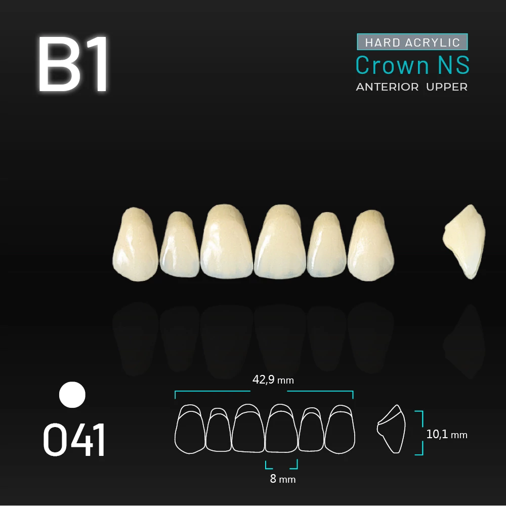 Yamahachi Acryl Crown NS upper anterior B1-O41