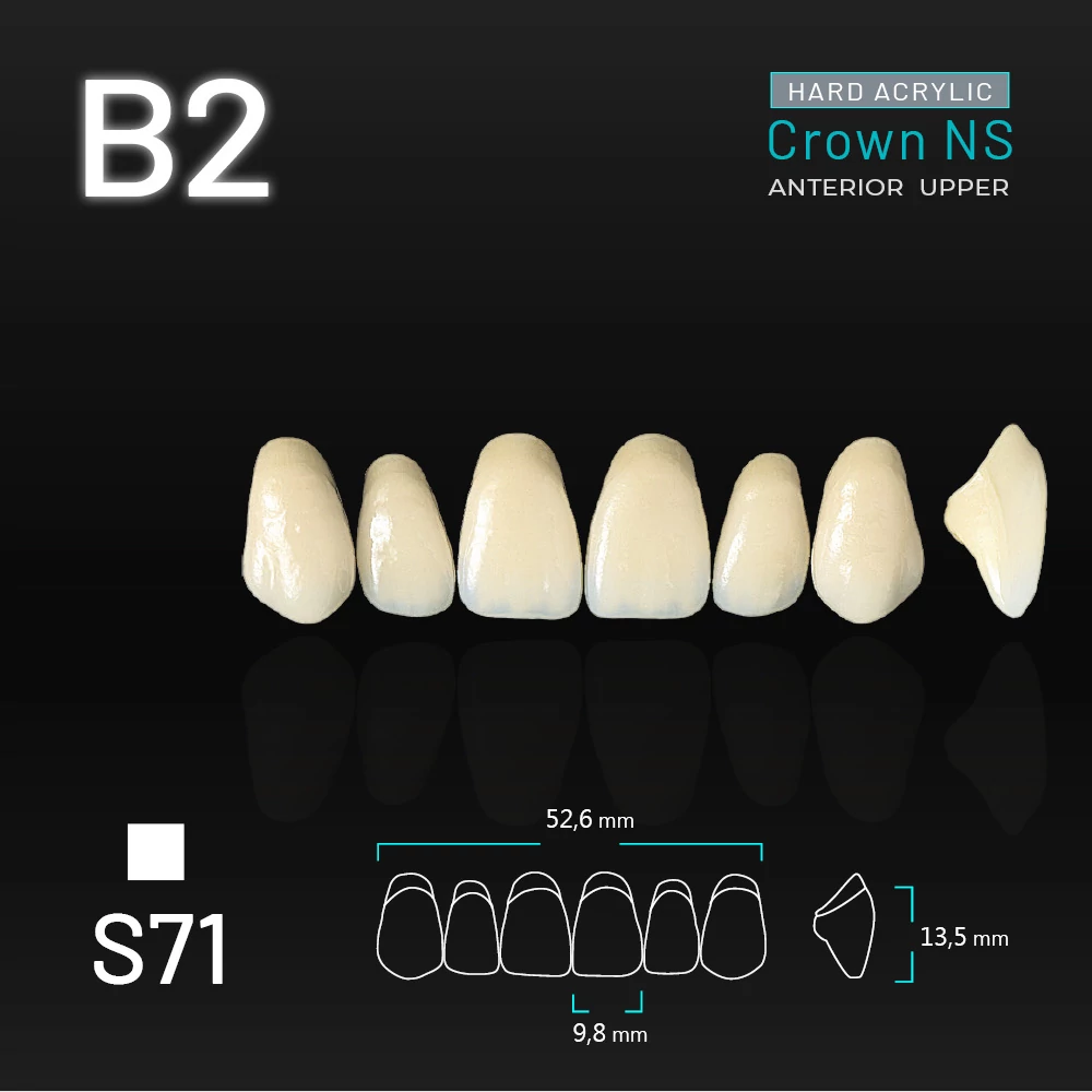 Yamahachi Acryl Crown NS upper anterior B2-S71