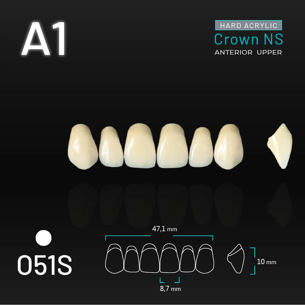 Yamahachi Acryl Crown NS upper anterior A1-O51S