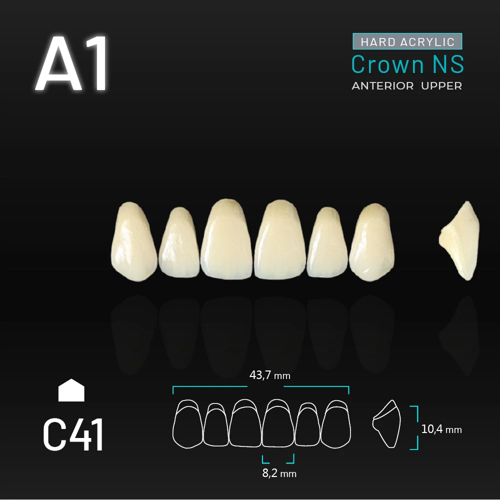 Yamahachi Acryl Crown NS upper anterior A1-C41