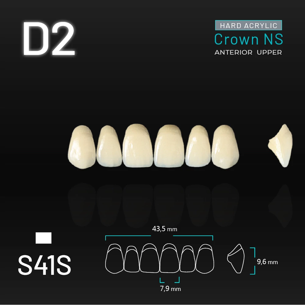 Yamahachi Acryl Crown NS upper anterior D2-S41S