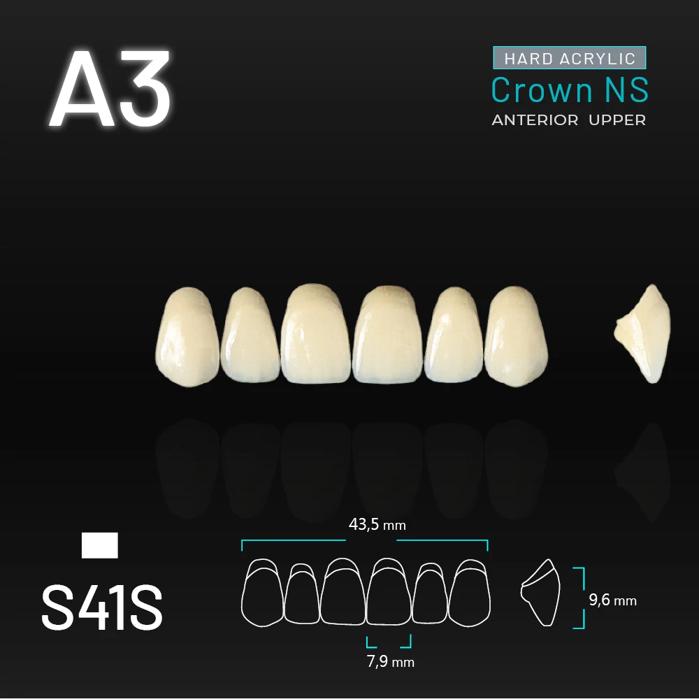 Yamahachi Acryl Crown NS upper anterior A3-S41S
