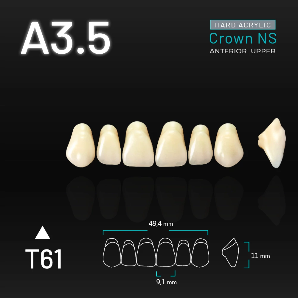 Yamahachi Akril Crown NS felső metsző A3,5-T61