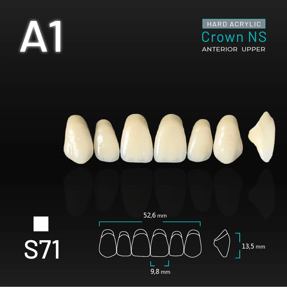 Yamahachi Acryl Crown NS upper anterior A1-S71