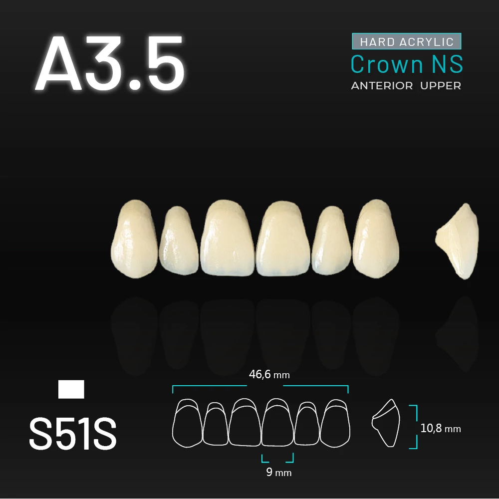 Yamahachi Acryl Crown NS upper anterior A3,5-S51S