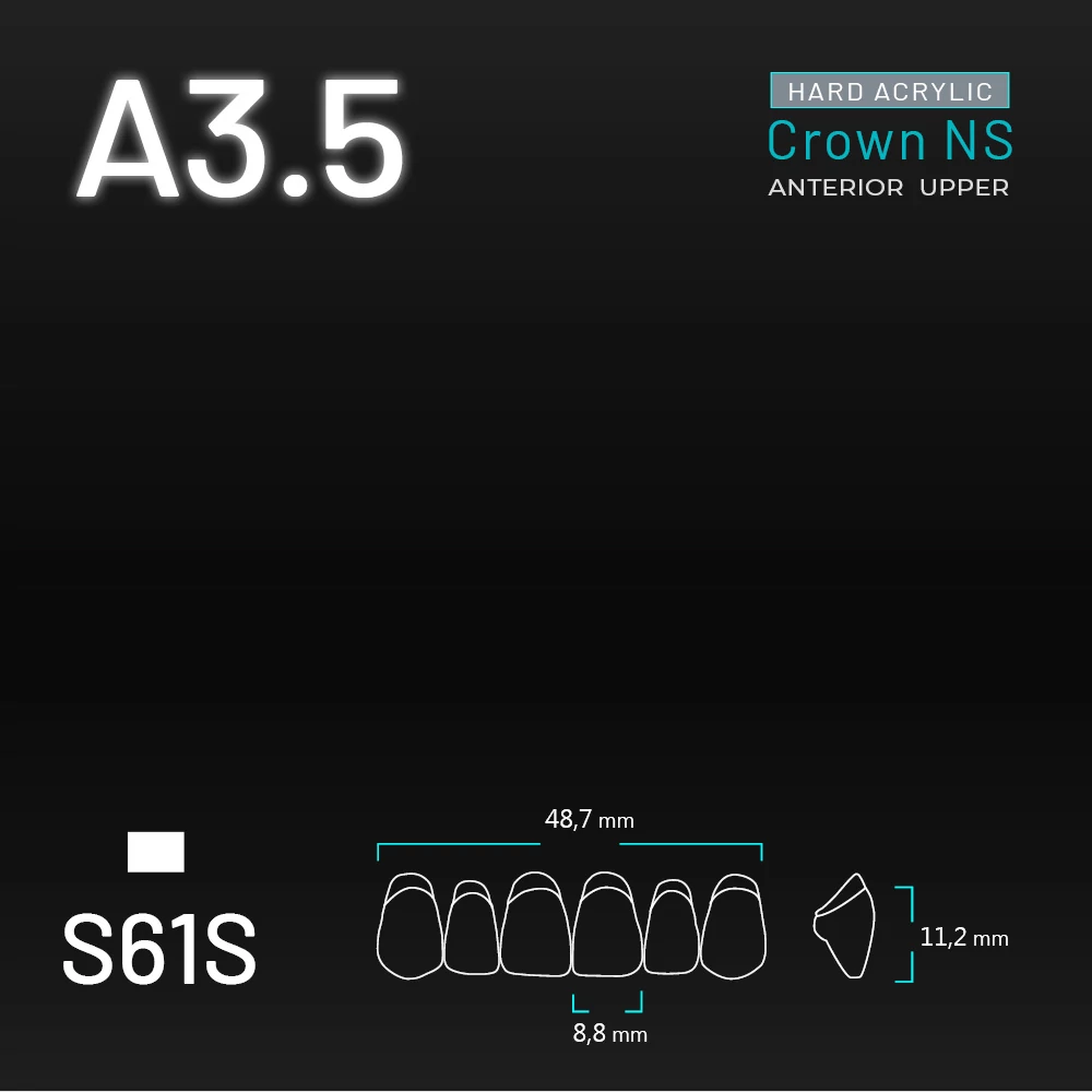 Yamahachi Acryl Crown NS upper anterior A3,5-S61S