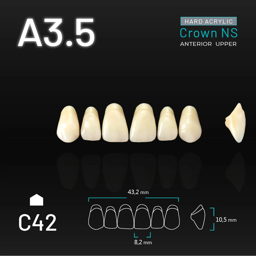 Yamahachi Acryl Crown NS upper anterior A3,5-C42