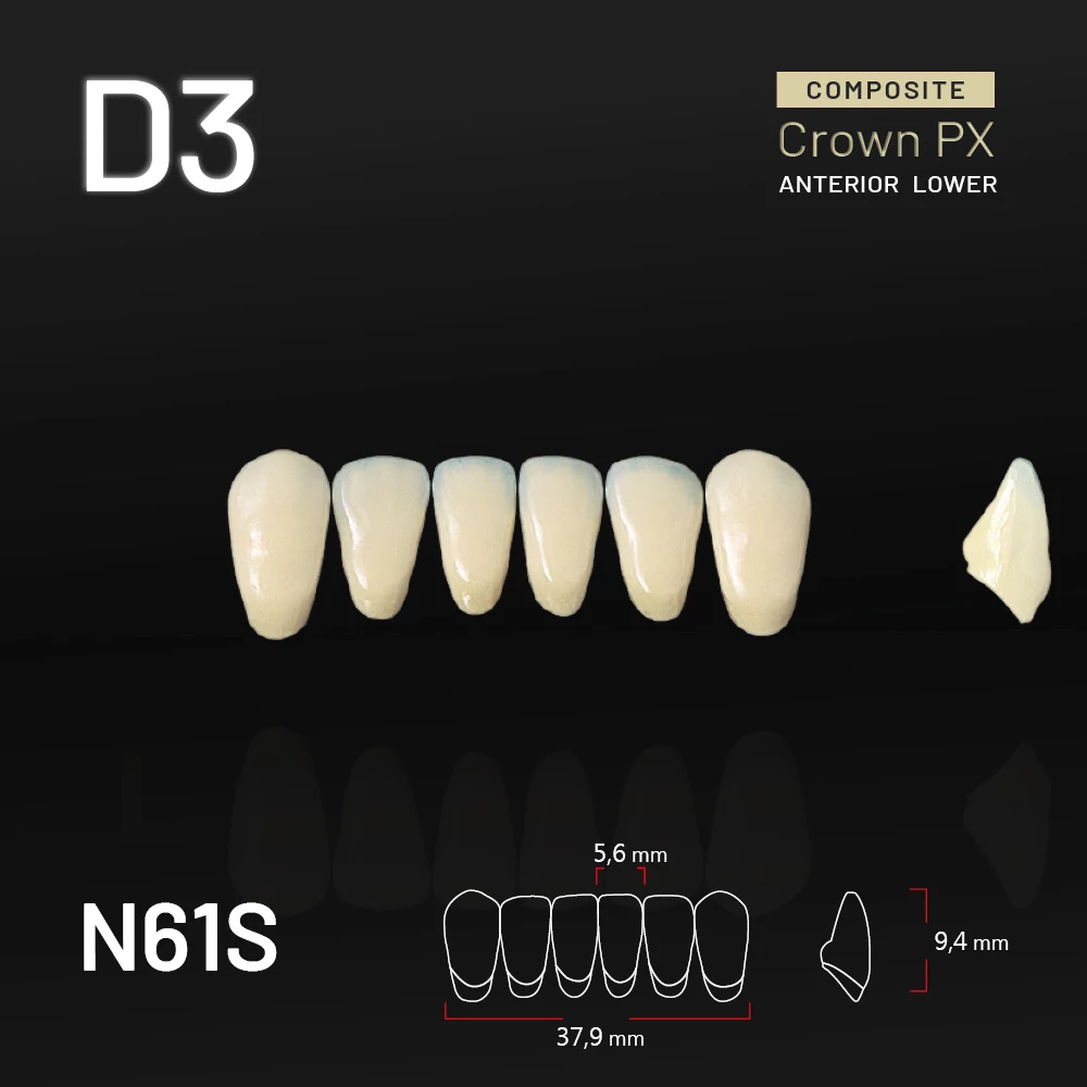Yamahachi Composit Crown PX lower anterior D3-N61S