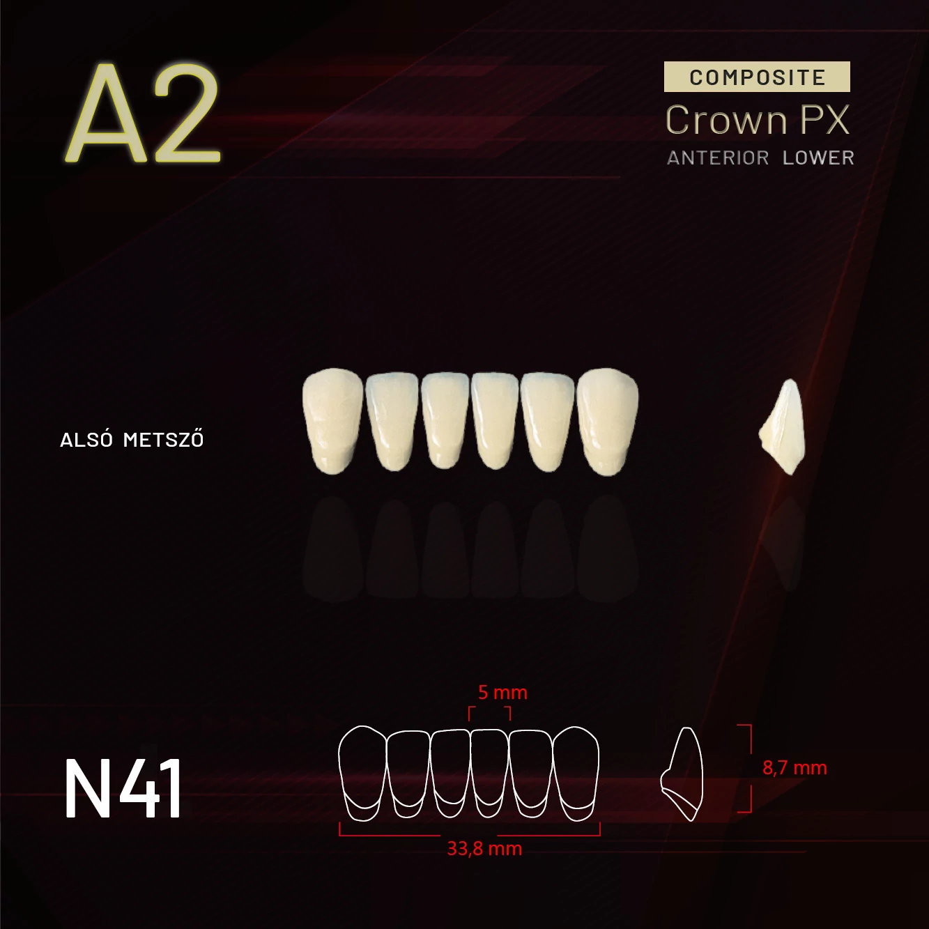 Yamahachi Composit Crown metsző alsó A2 N41