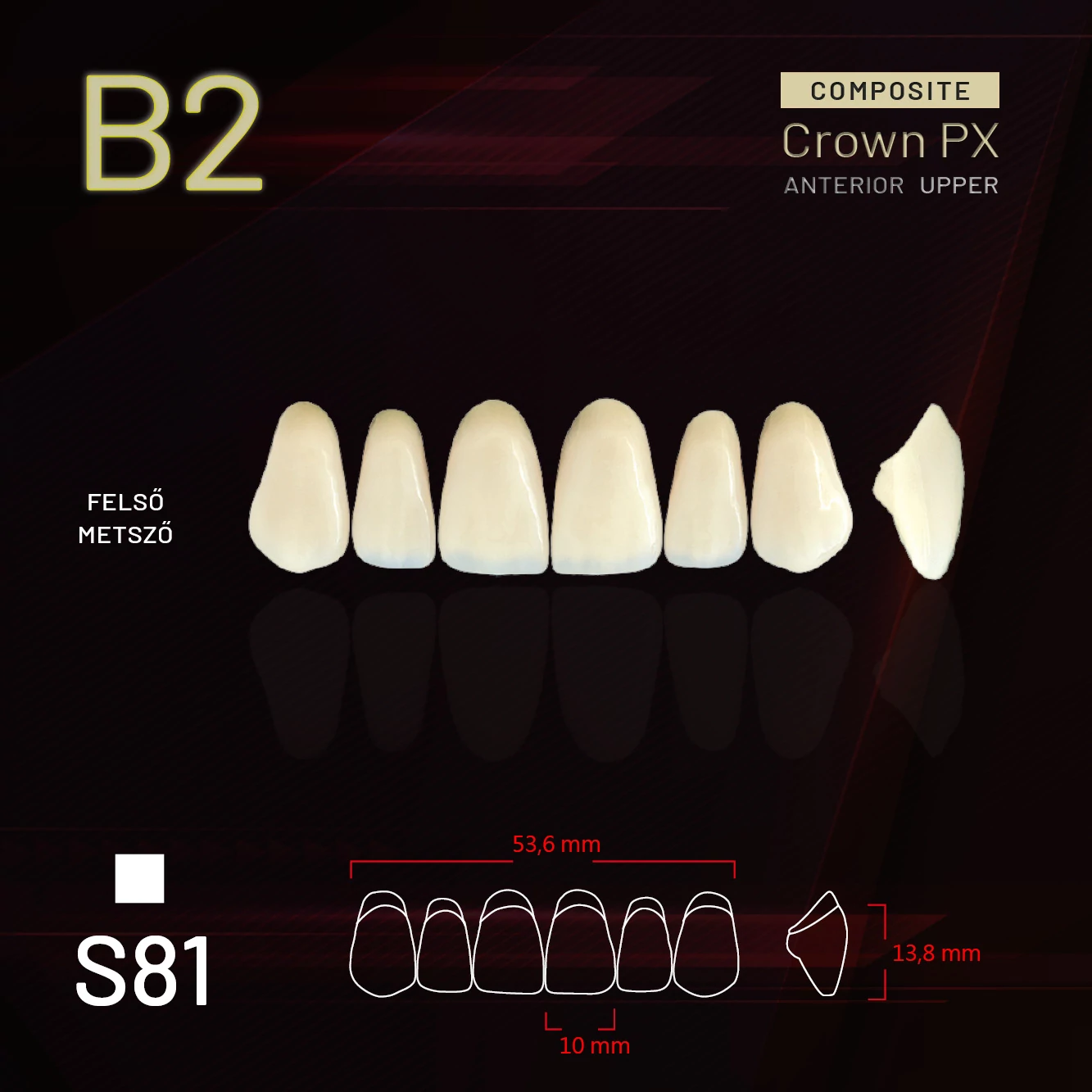 Yamahachi Composit Crown metsző felső B2 S81