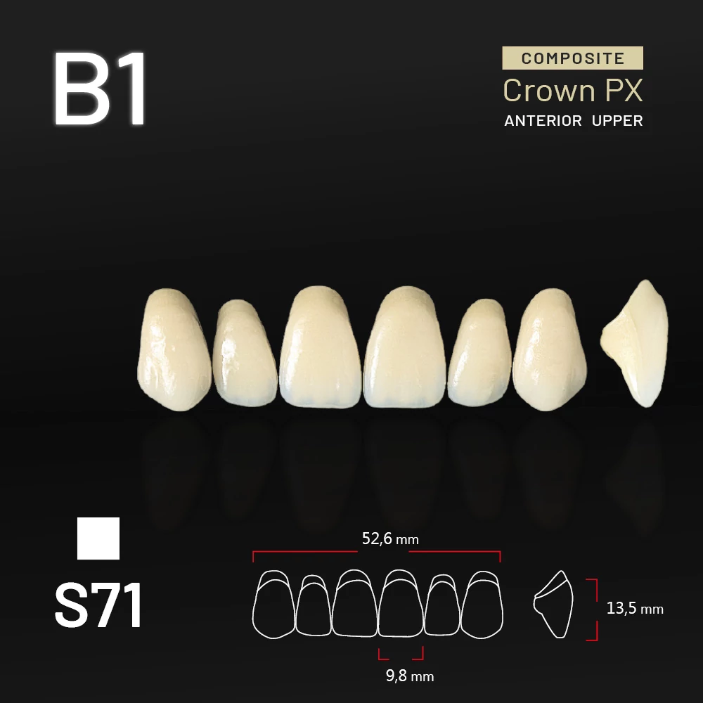 Yamahachi Composit Crown PX upper anterior B1-S71