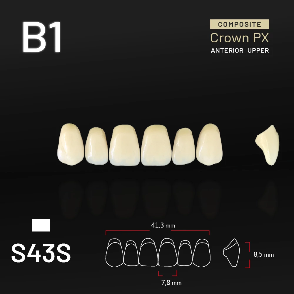Yamahachi Kompozit Crown PX felső metsző B1-S43S