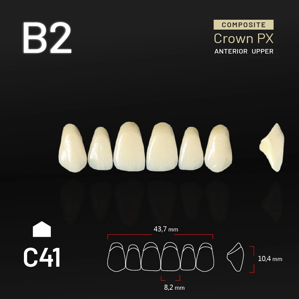 Yamahachi Kompozit Crown PX felső metsző B2-C41