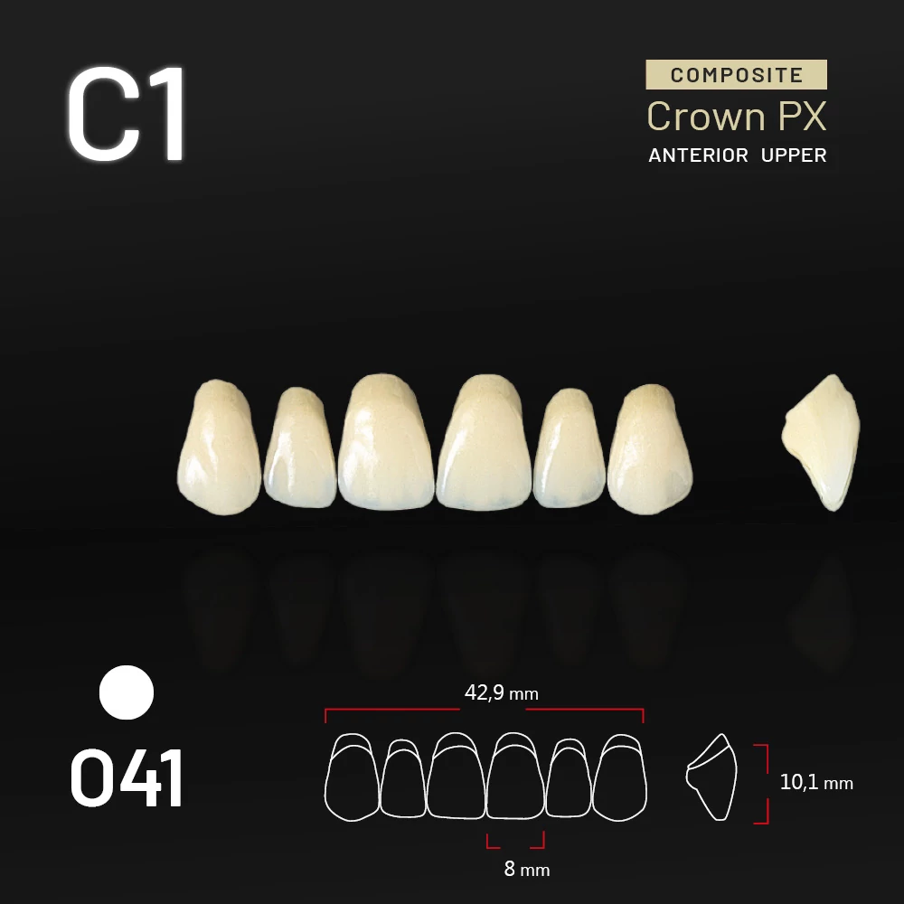 Yamahachi Kompozit Crown PX felső metsző C1-O41