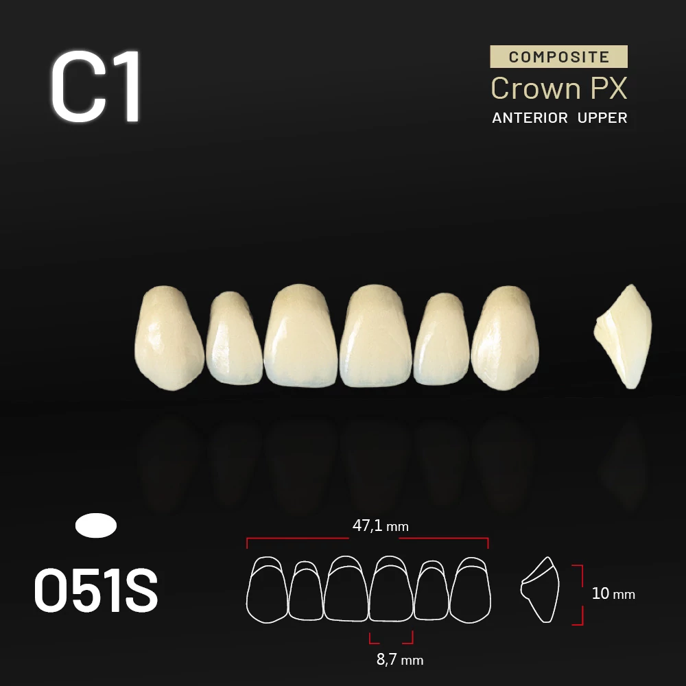 Yamahachi Composit Crown PX upper anterior C1-O51S