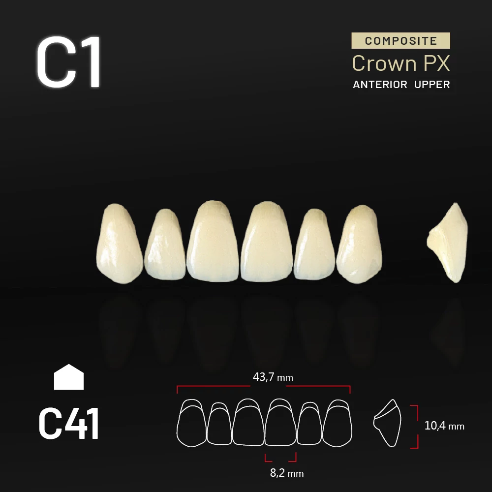 Yamahachi Kompozit Crown PX felső metsző C1-C41