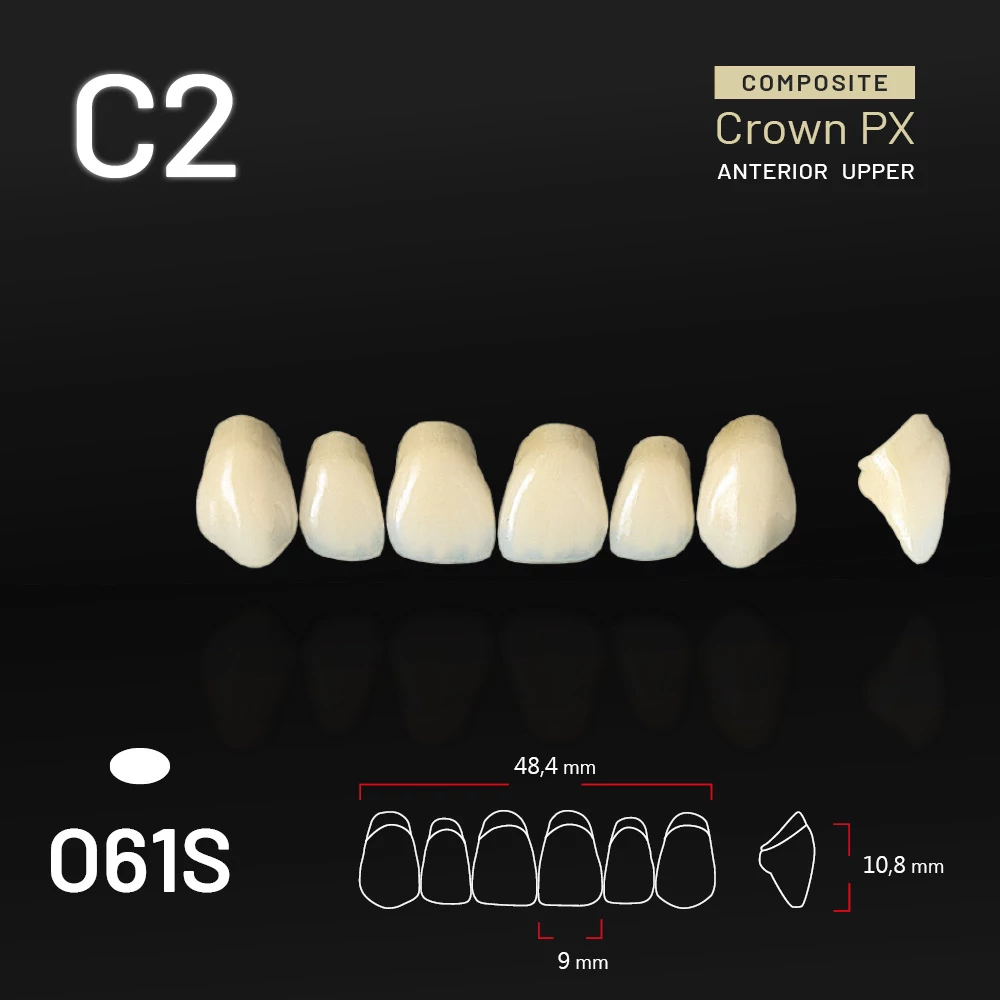 Yamahachi Composit Crown PX upper anterior C2-O61S