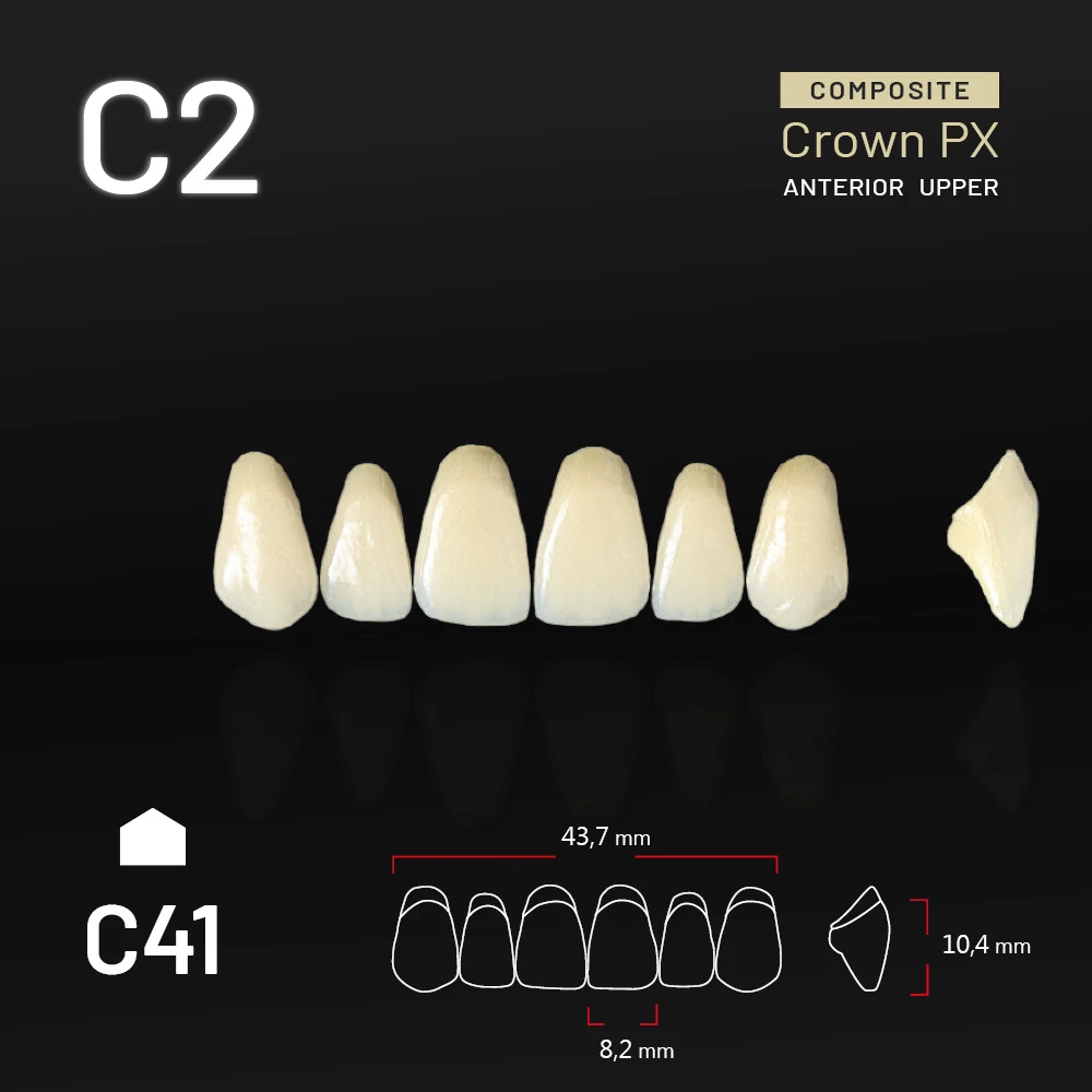 Yamahachi Kompozit Crown PX felső metsző C2-C41