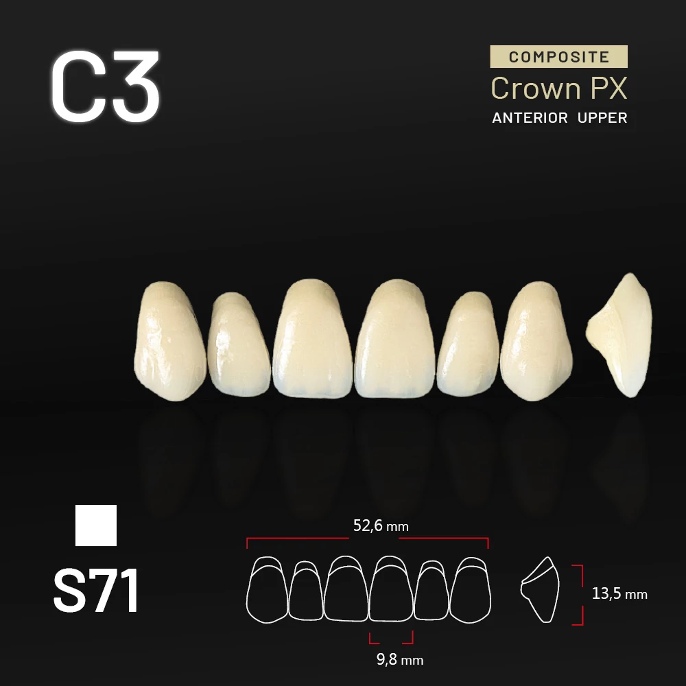 Yamahachi Composit Crown PX upper anterior C3-S71