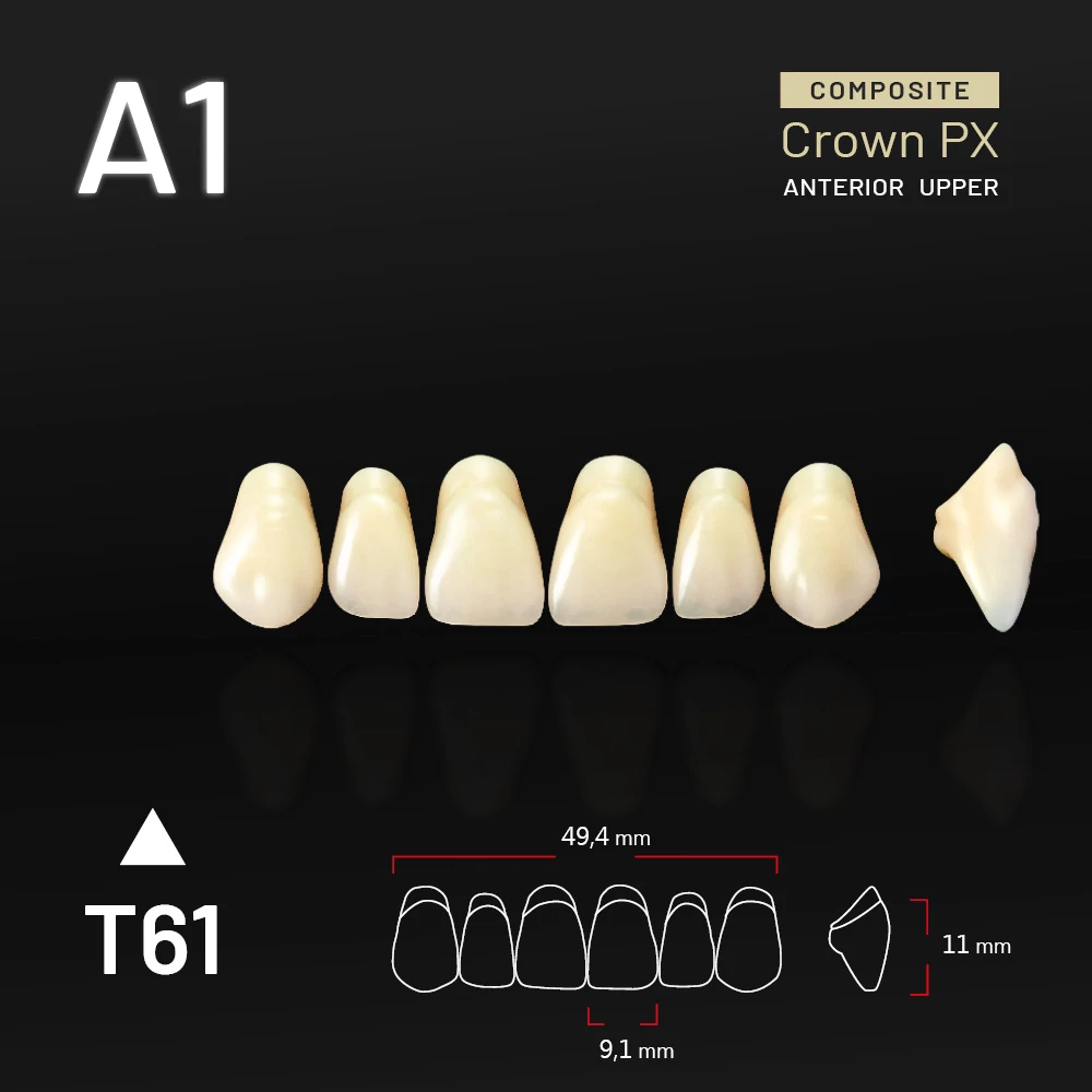 Yamahachi Composit Crown PX upper anterior A1-T61