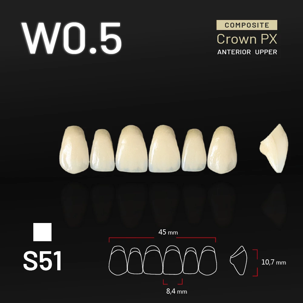 Yamahachi Composit Crown PX upper anterior W0,5-S51