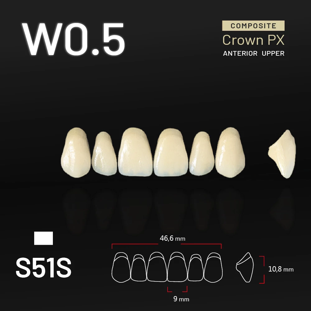 Yamahachi Composit Crown PX upper anterior W0,5-S51S