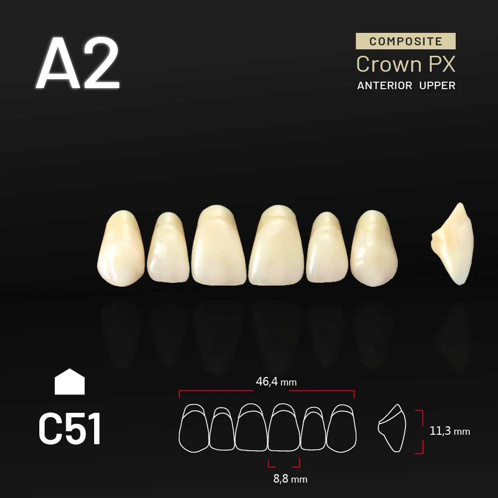 Yamahachi Composit Crown PX upper anterior A2-C51