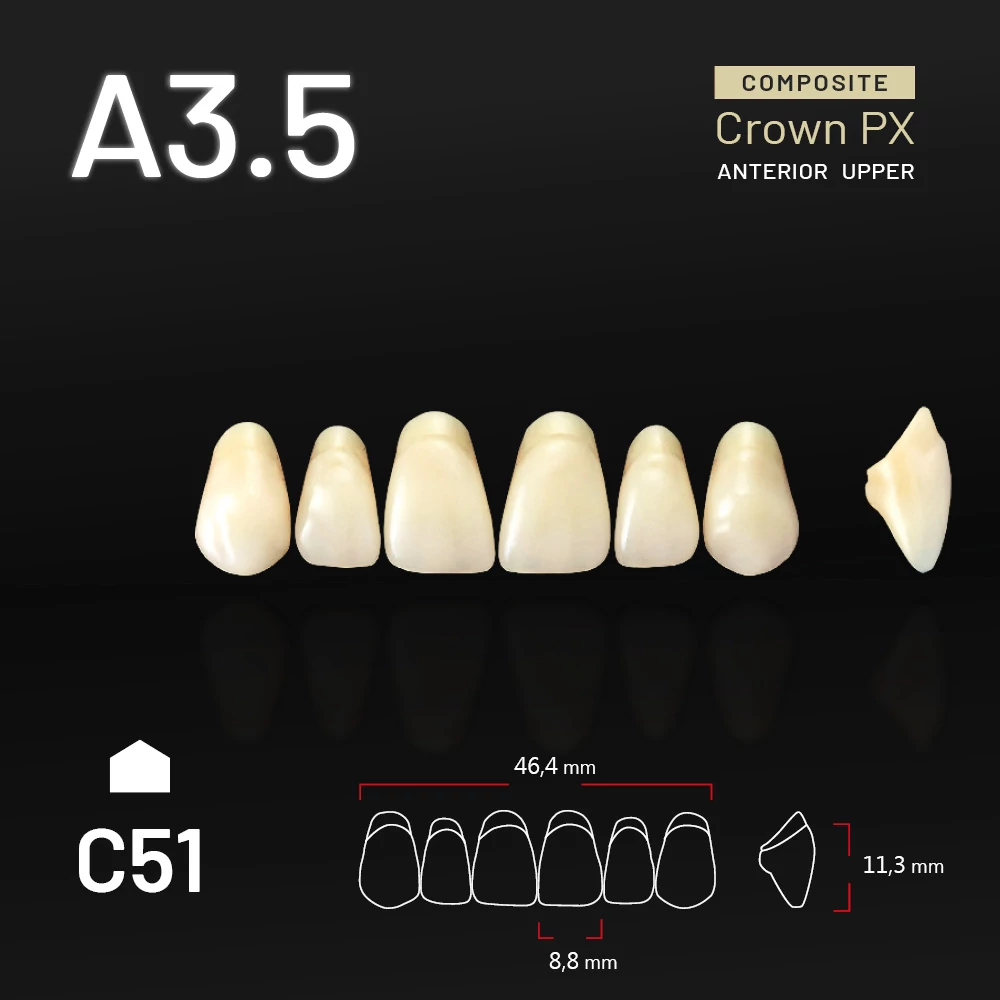 Yamahachi Composit Crown PX upper anterior A3,5-C51