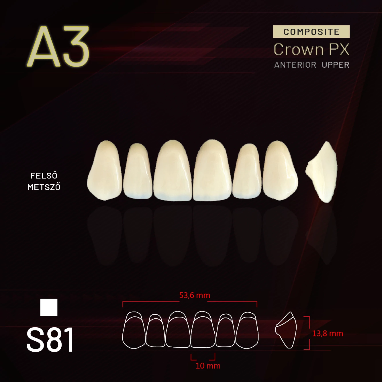 Yamahachi Composit Crown metsző felső A3 S81