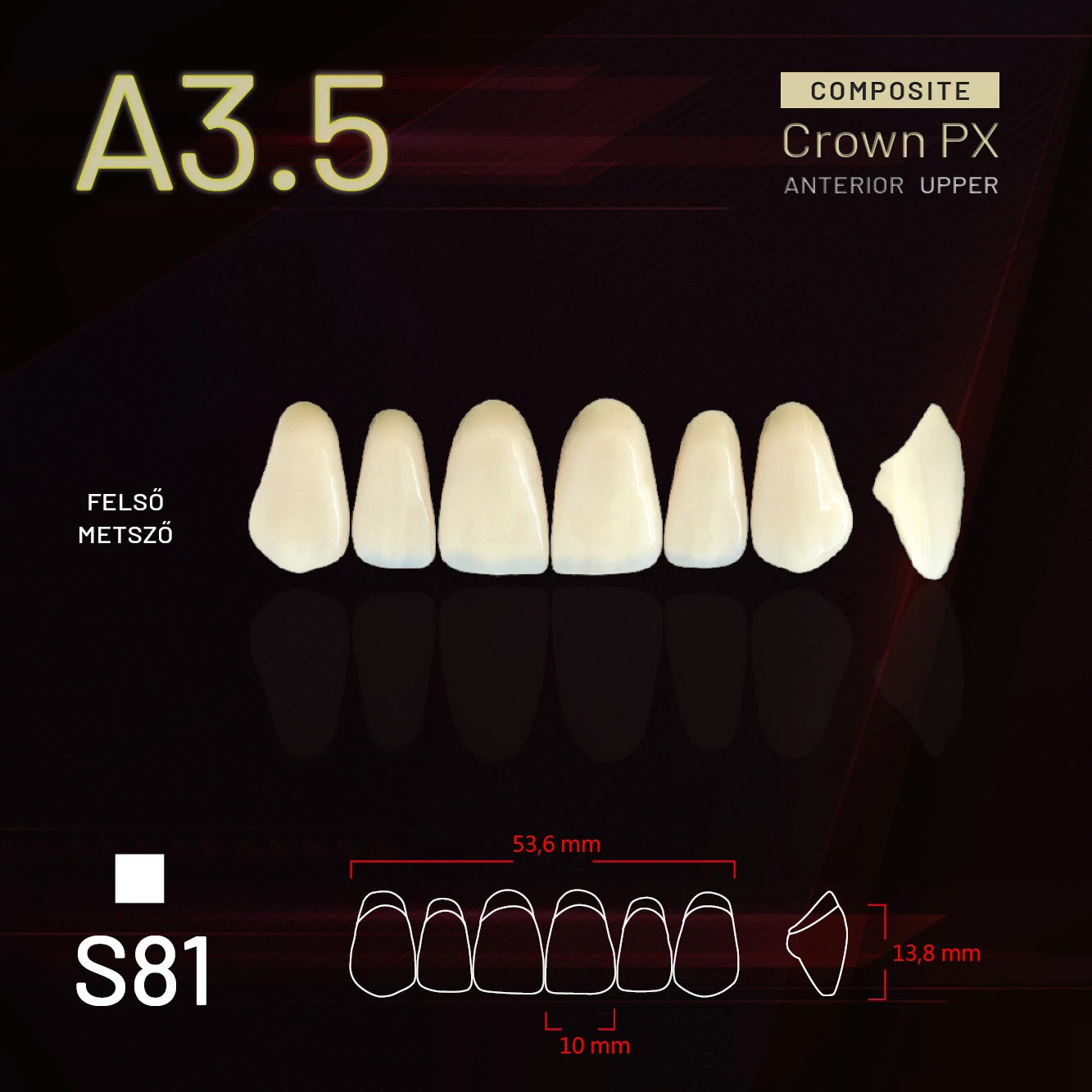 Yamahachi Composit Crown metsző felső A3,5 S81