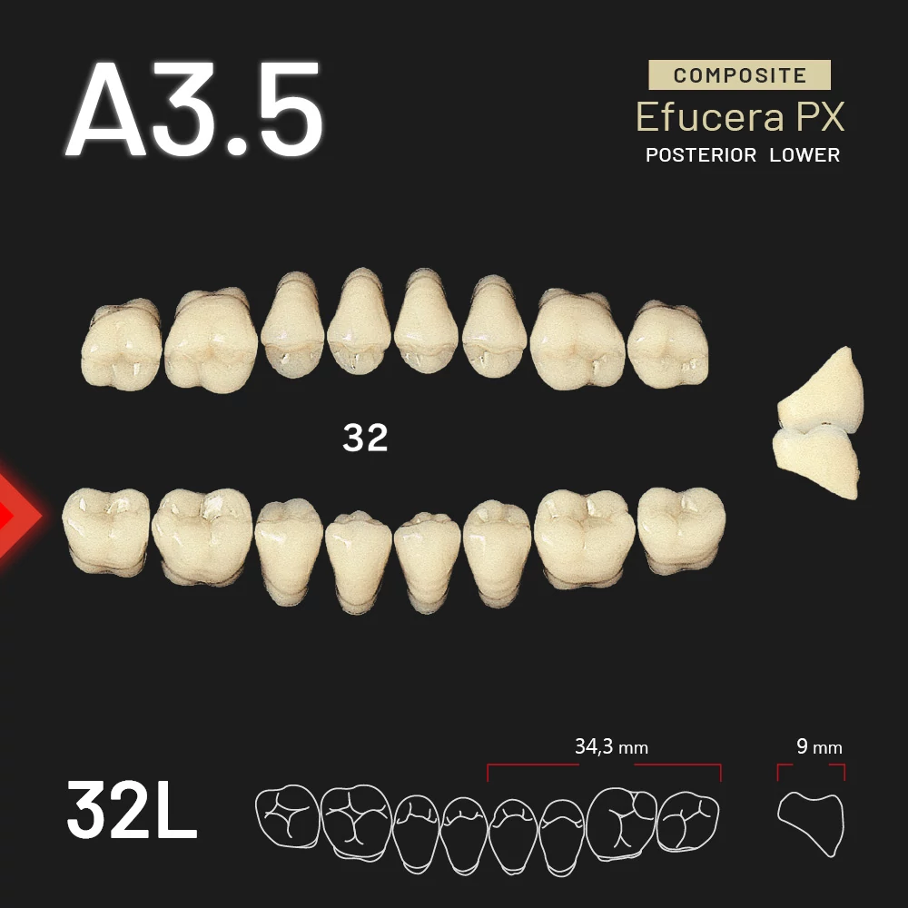 Yamahachi Kompozit Efucera PX alsó rágó A3,5-32L