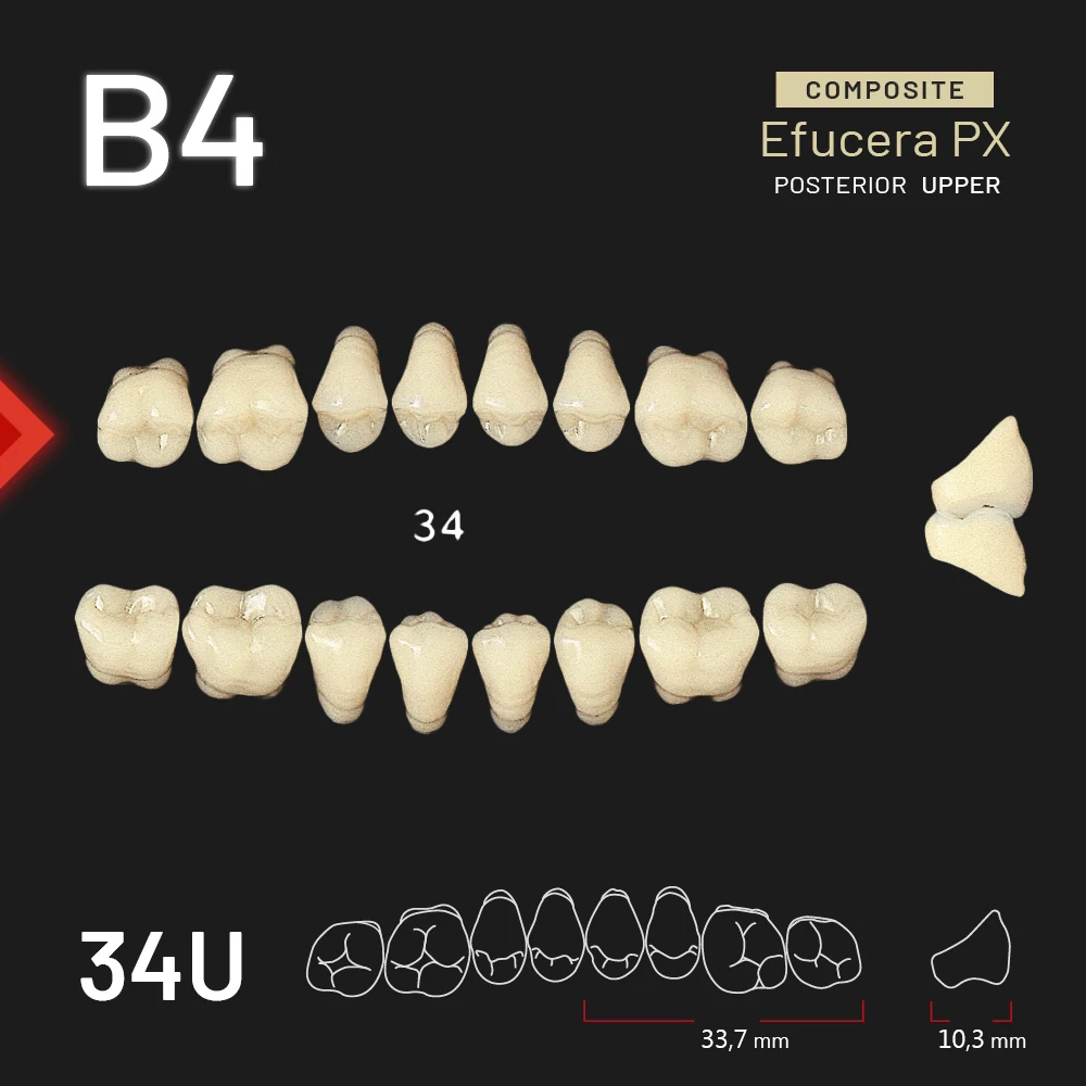 Yamahachi Composit EFUCERA rágó felső B4 34U