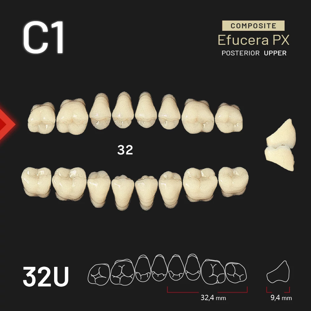 Yamahachi Composit EFUCERA rágó felső C1 32U